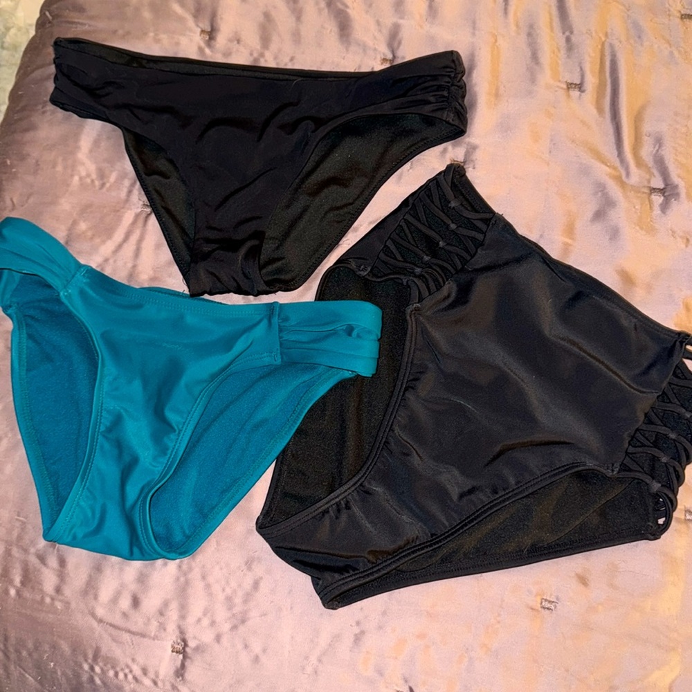 3pk bikini/swim bottoms